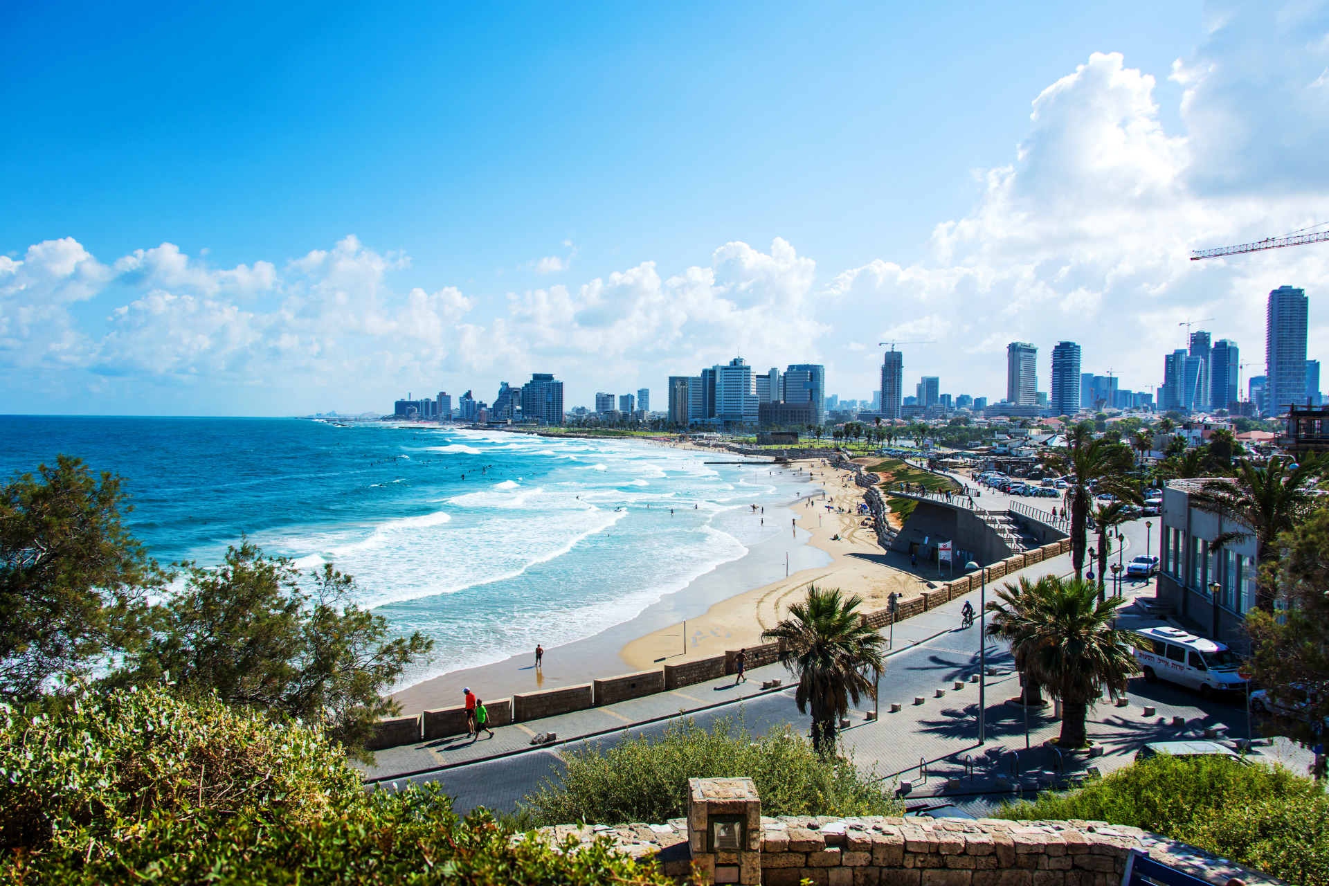 Tel Aviv Yafo coastline